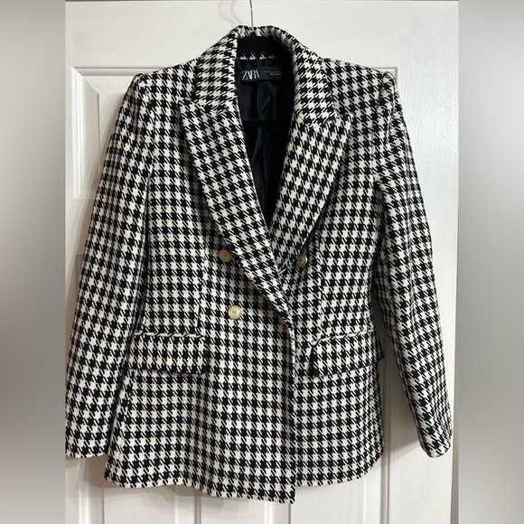 Zara Jackets & Blazers - Houndstooth blazer, new, never worn